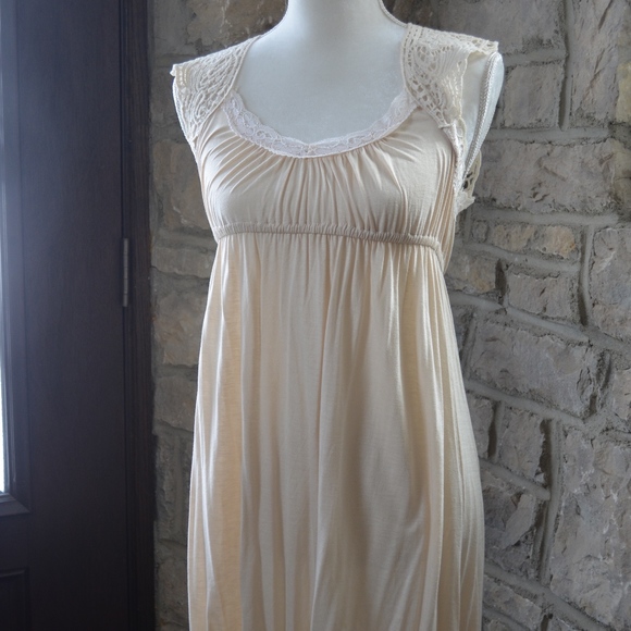 Crochet Cream Sundress - Picture 1 of 4